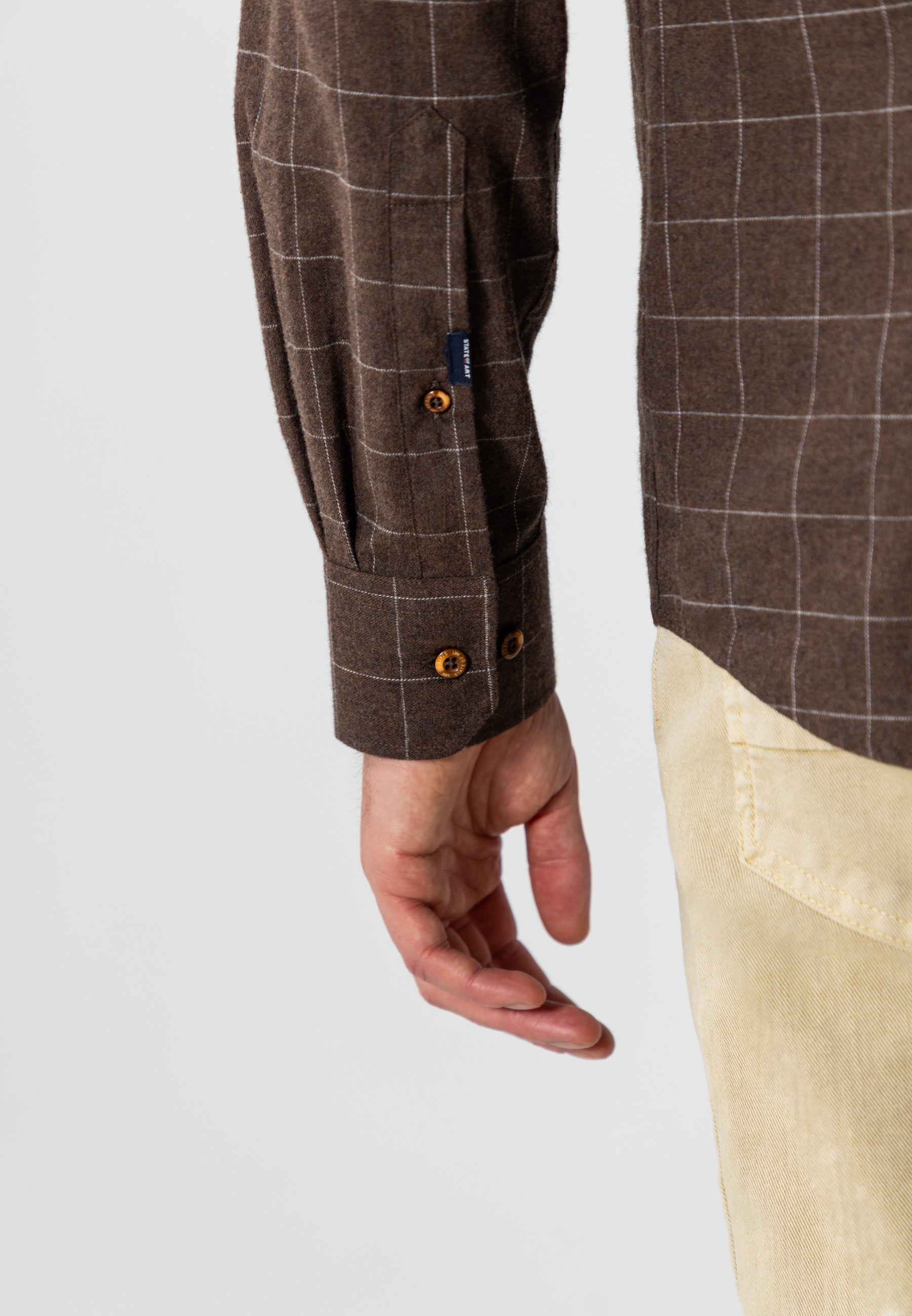 Chemise à motif à carreaux