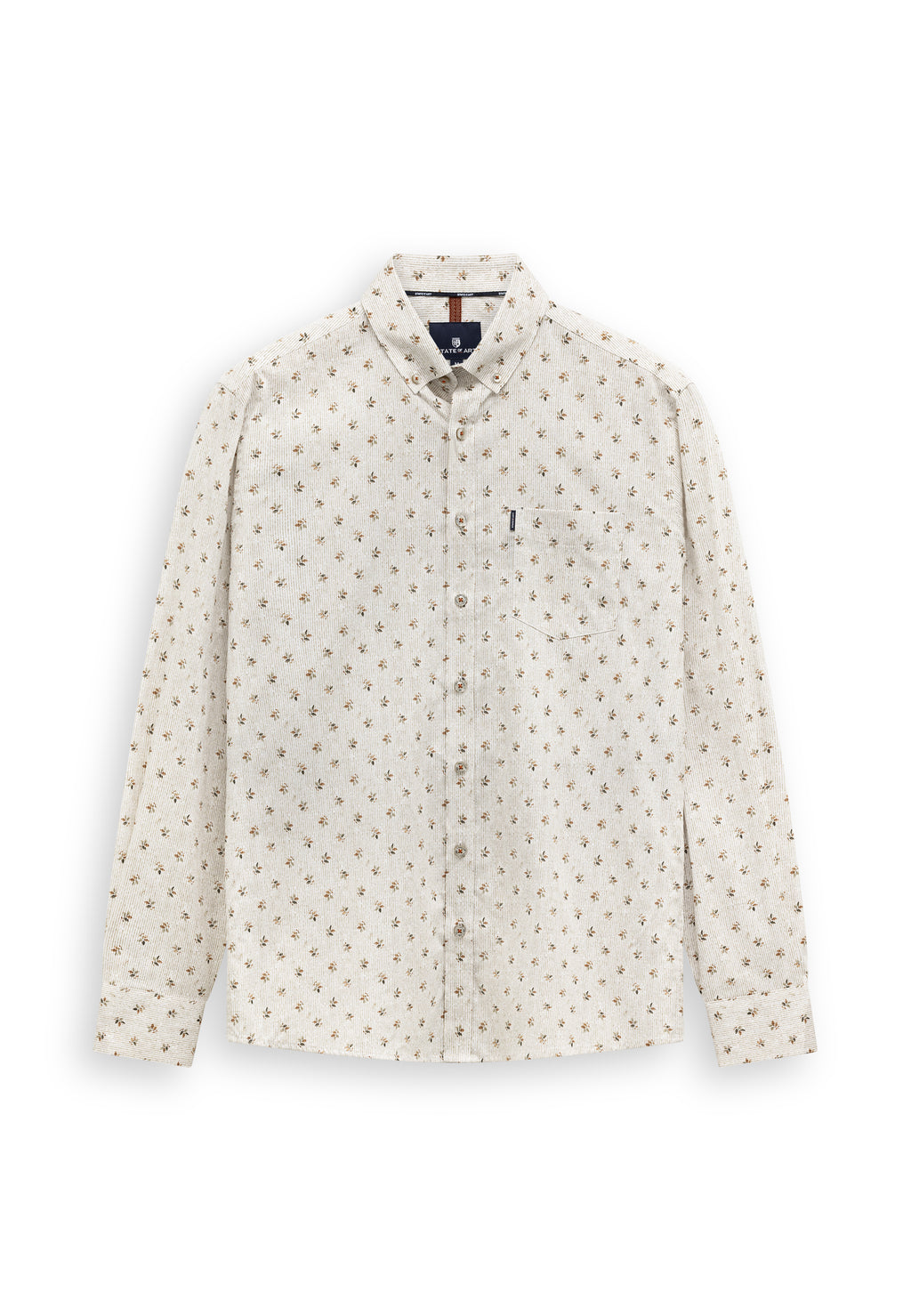 Chemise rayée à motif texturé
