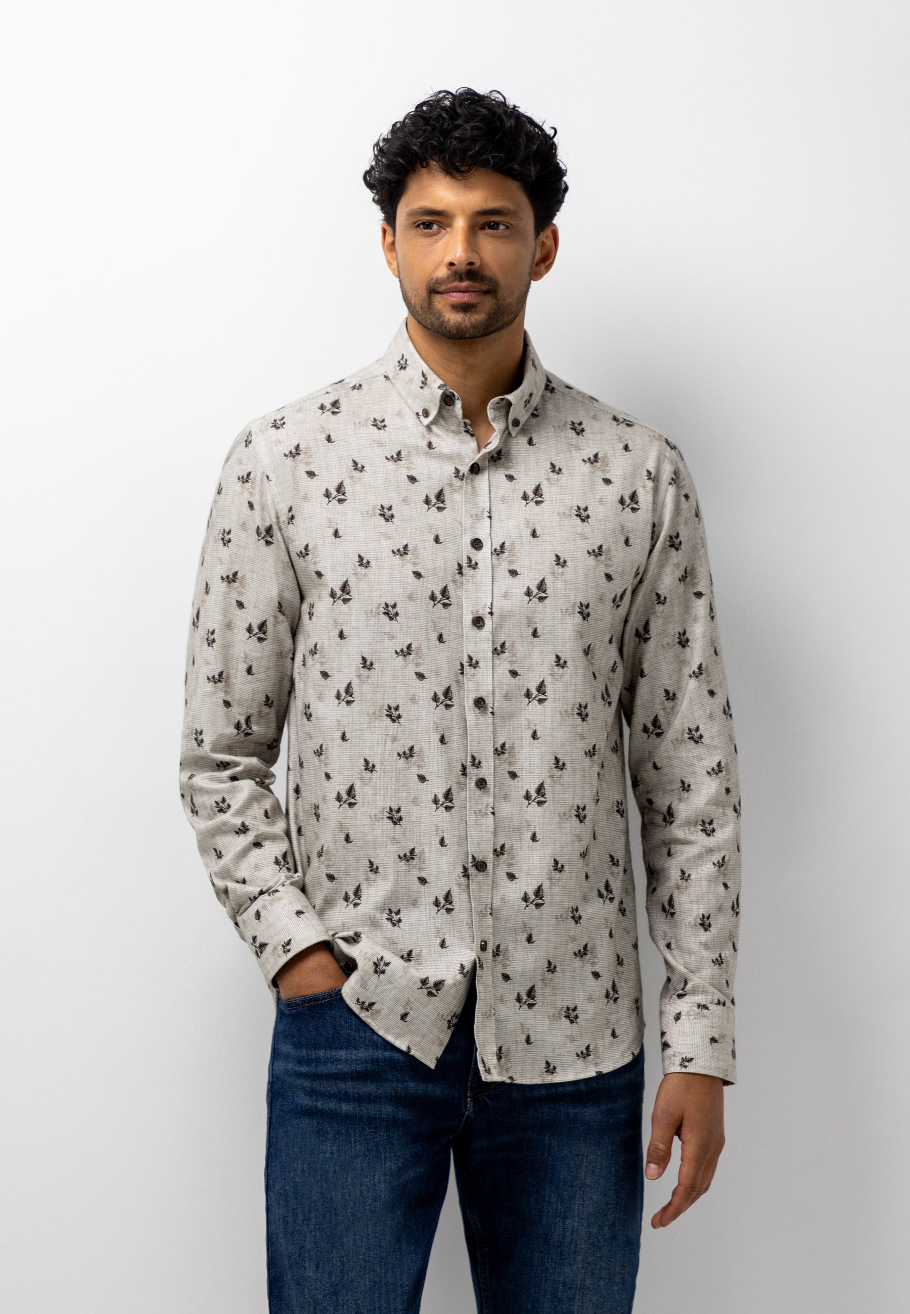 Chemise en twill de flanelle