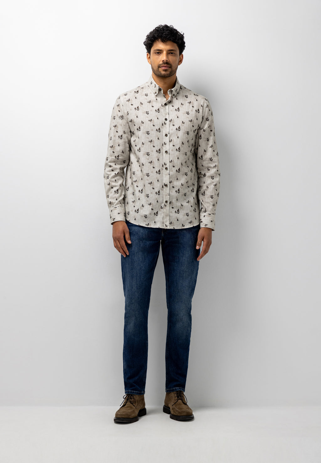Chemise en twill de flanelle