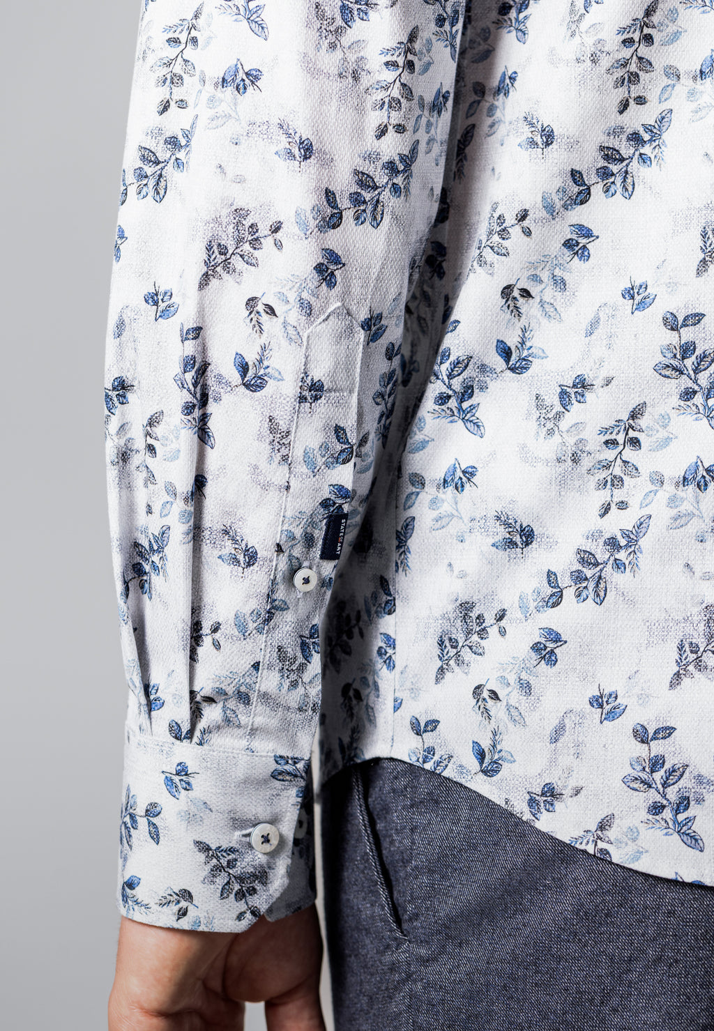 Chemise imprimée texturée