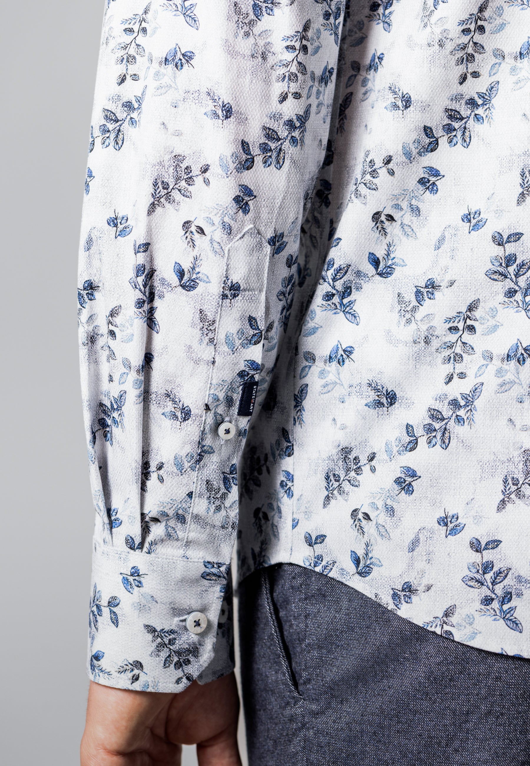 Chemise imprimée texturée
