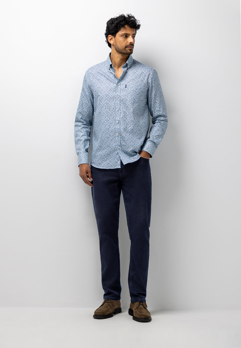 Chemise à imprimé géométrique