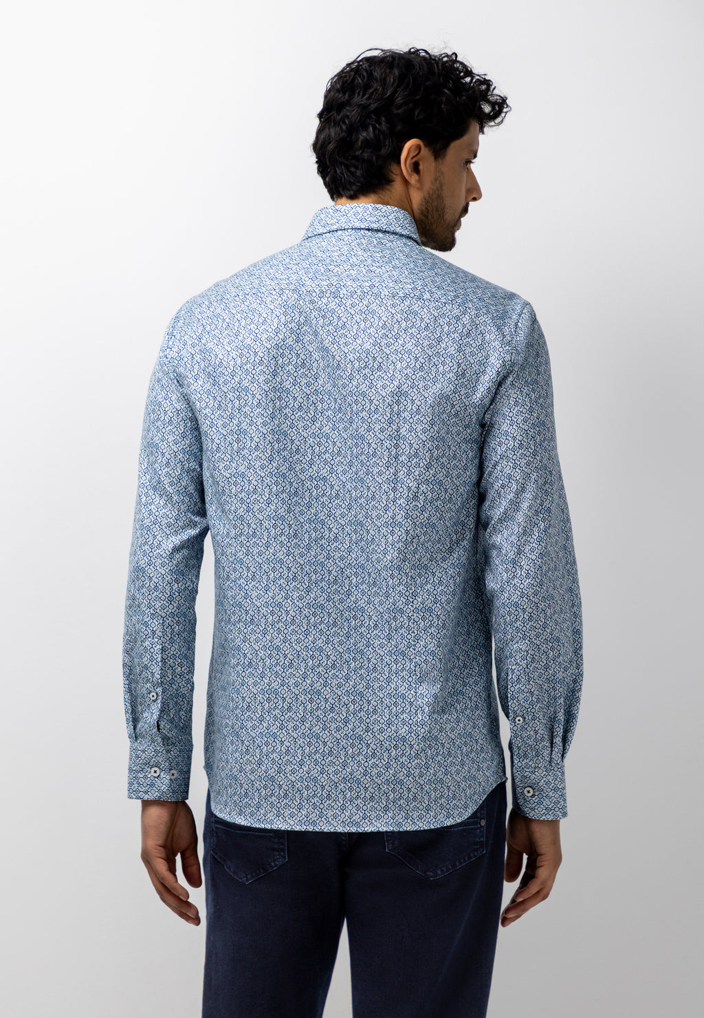 Chemise à imprimé géométrique
