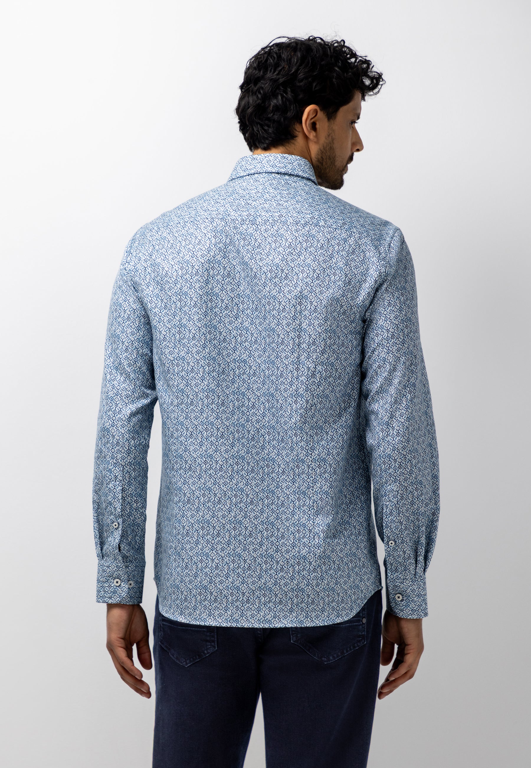 Chemise à imprimé géométrique
