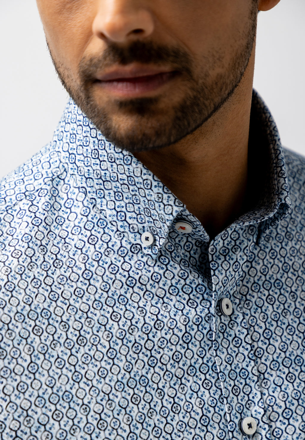 Chemise à imprimé géométrique