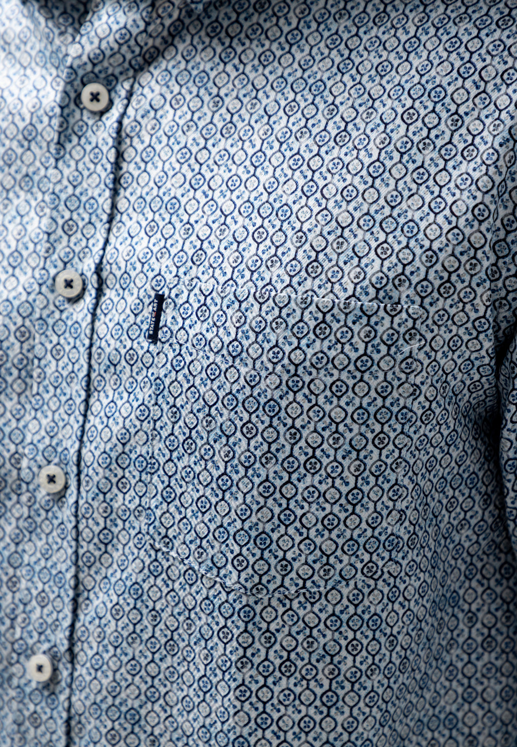 Chemise à imprimé géométrique