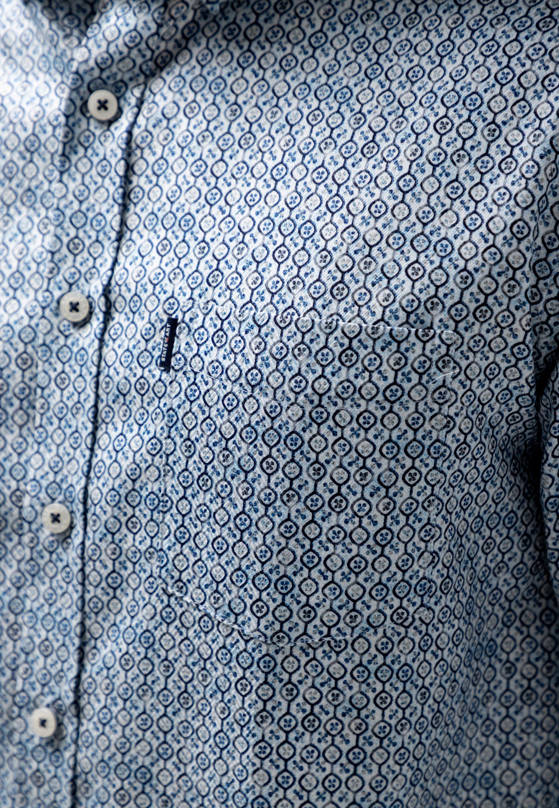 Chemise à imprimé géométrique