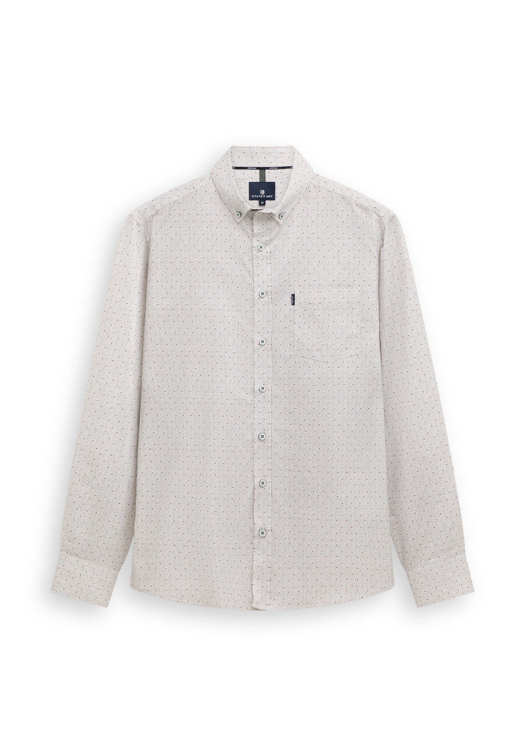 Chemise à imprimé et motif texturé