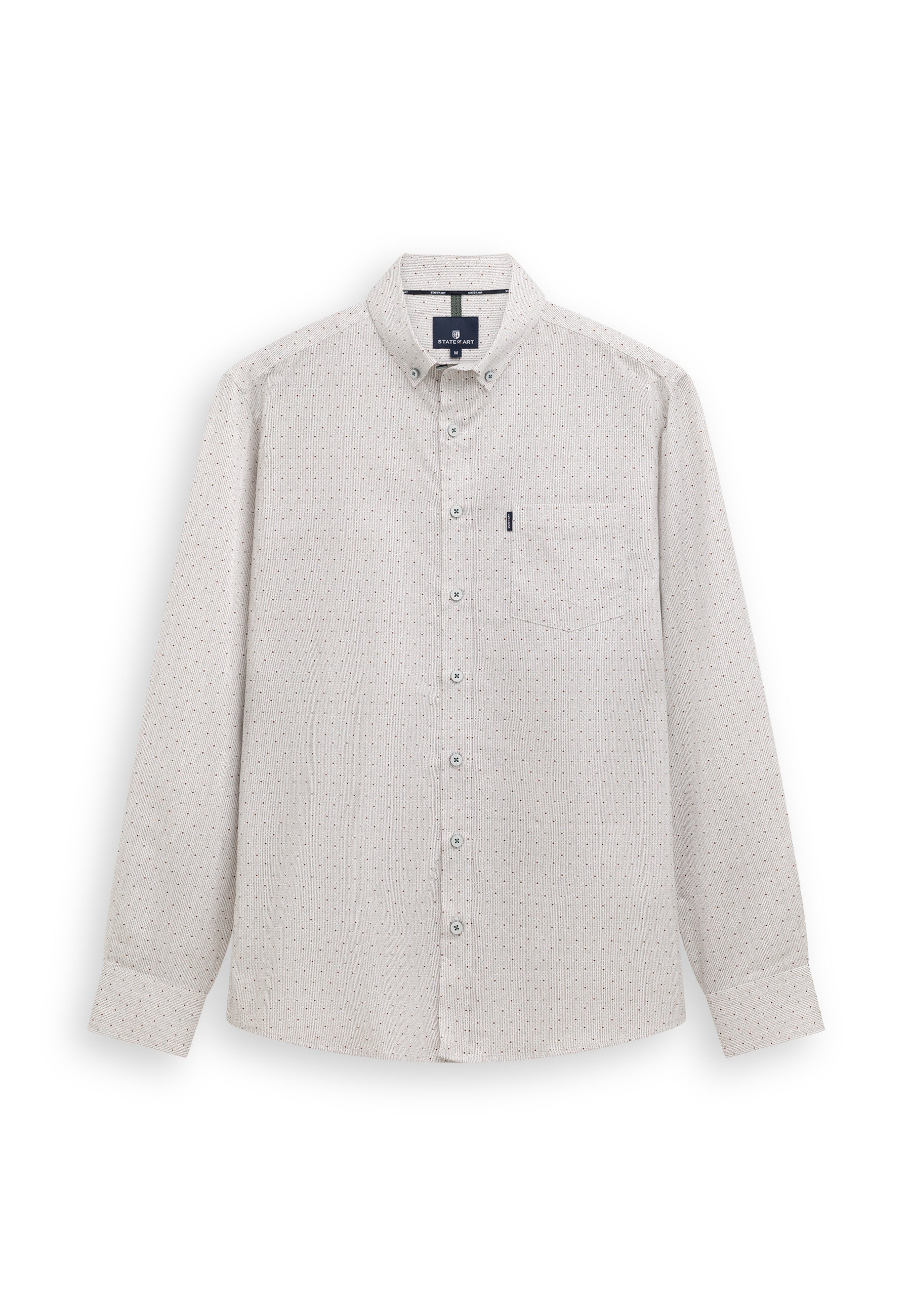 Chemise à imprimé et motif texturé
