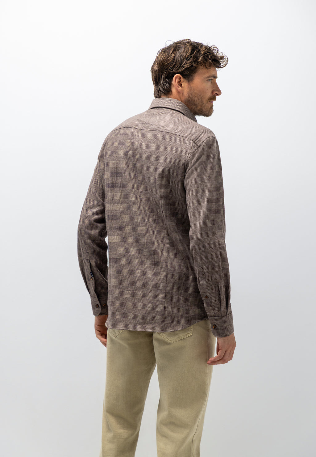 Chemise à motif pied-de-poule
