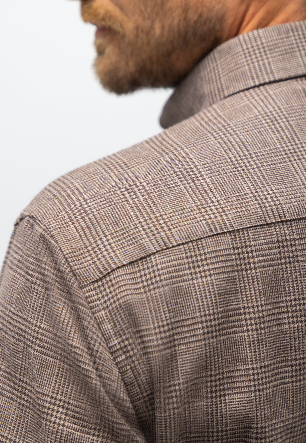 Chemise à motif pied-de-poule