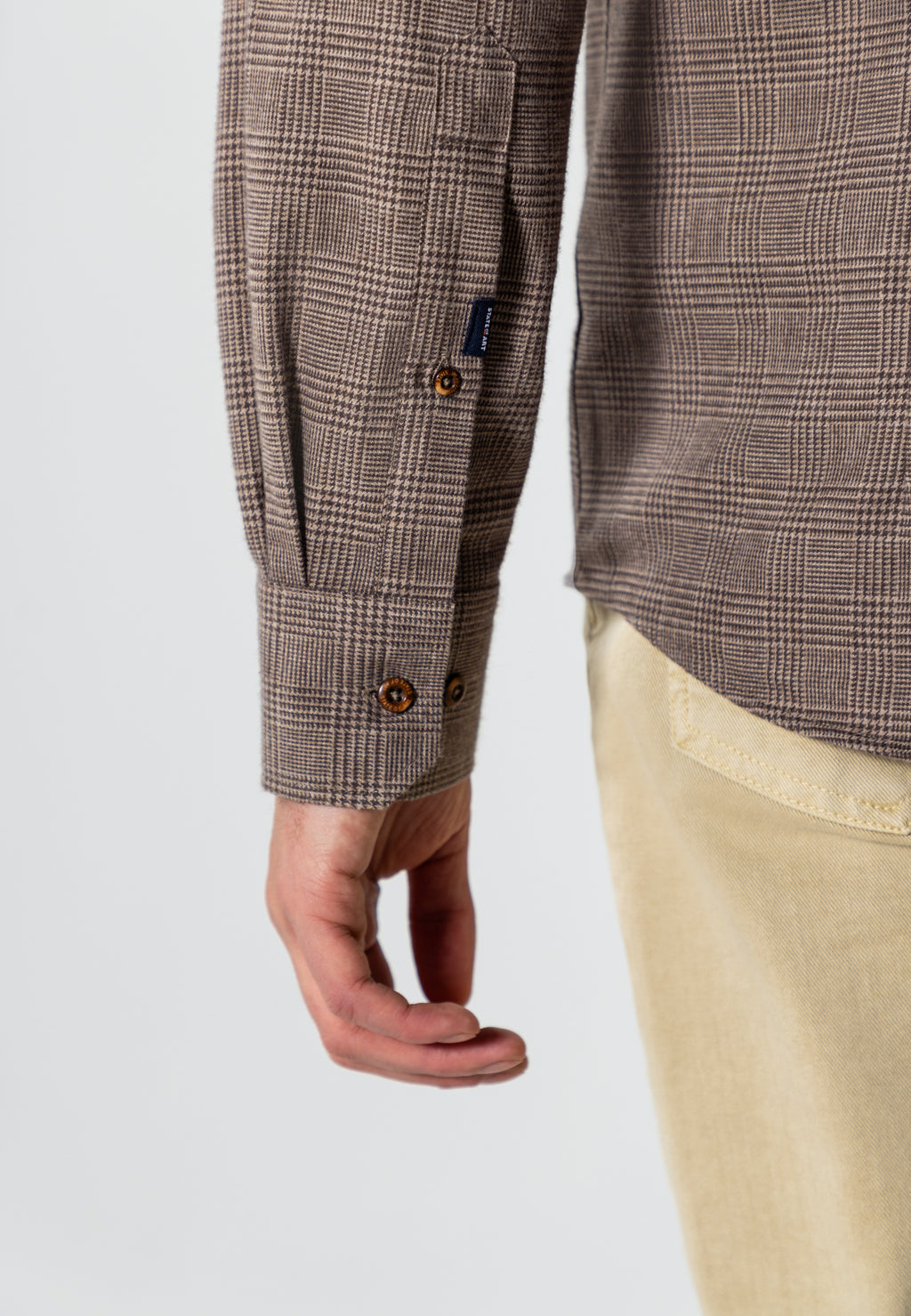 Chemise à motif pied-de-poule