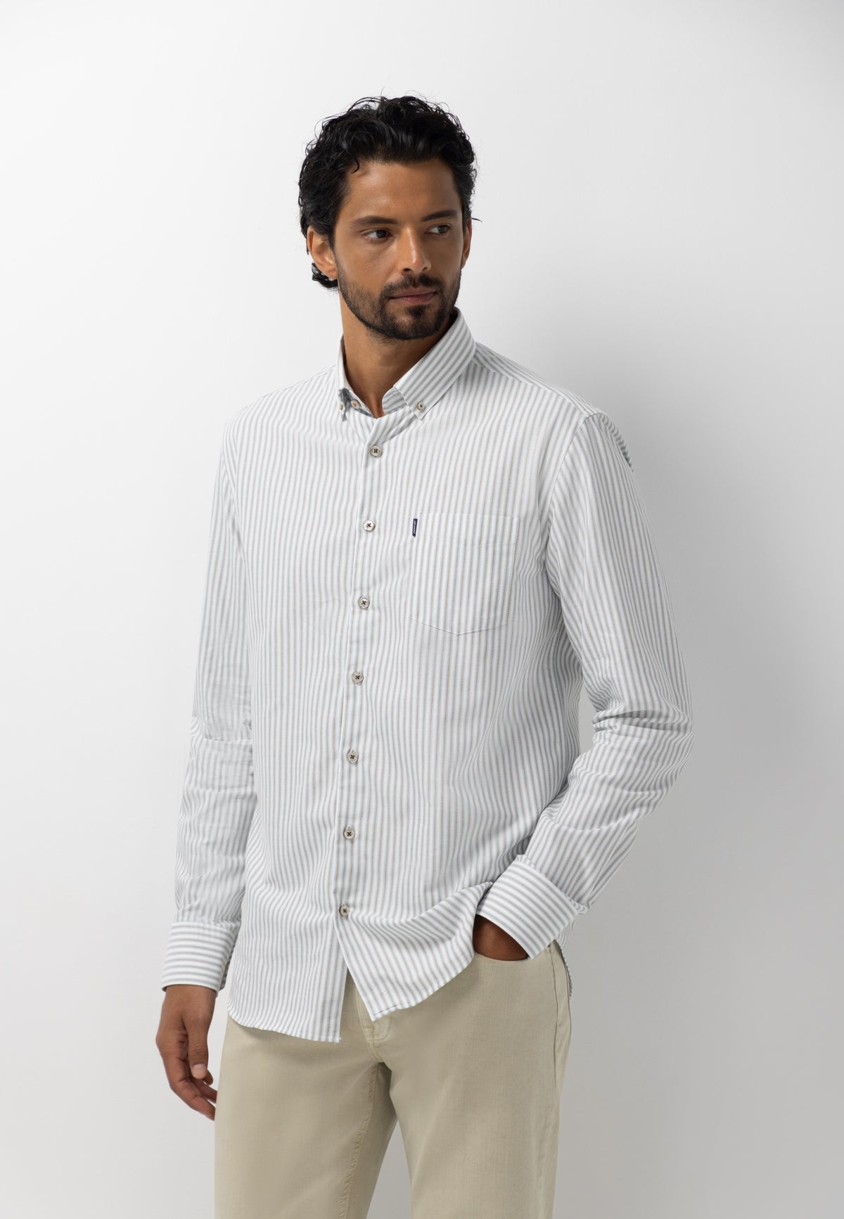 Chemise avec motif à rayures