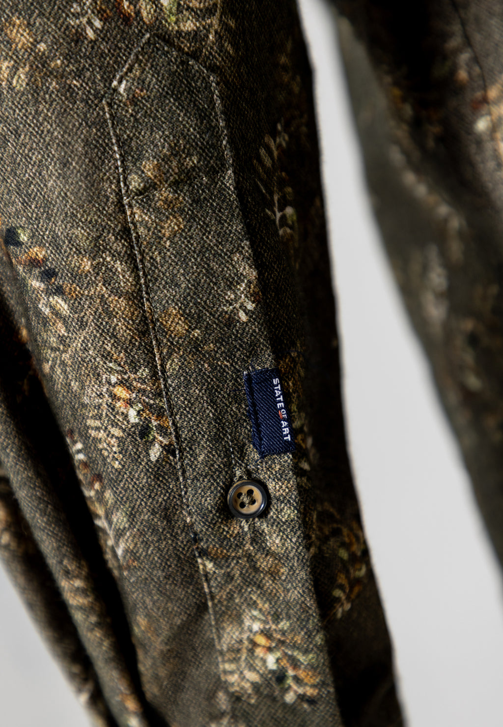 Chemise en twill à imprimé botanique
