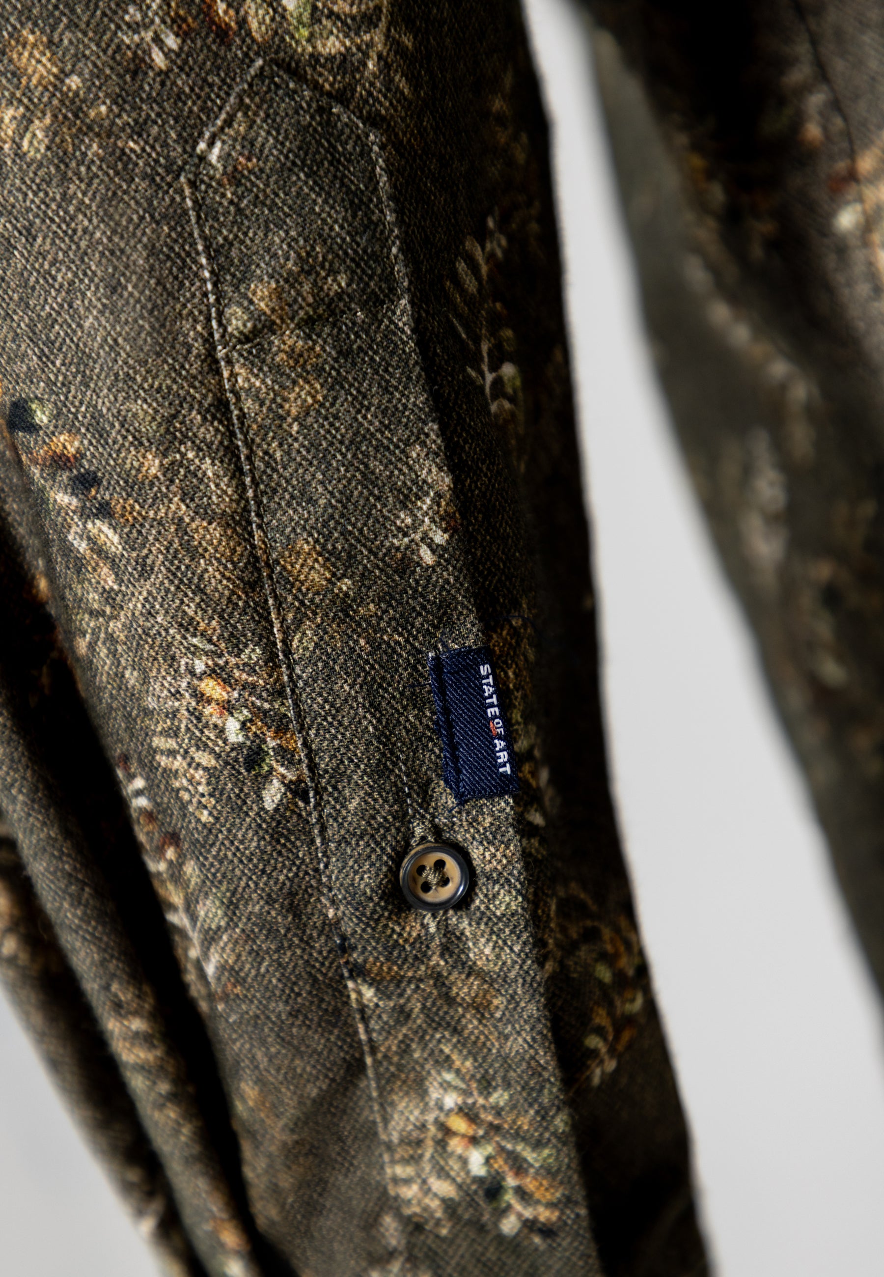 Chemise en twill à imprimé botanique