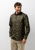 Chemise à imprimé botanique