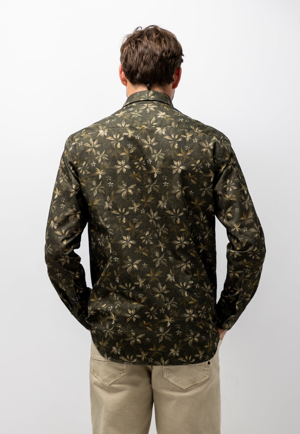 Chemise à imprimé botanique