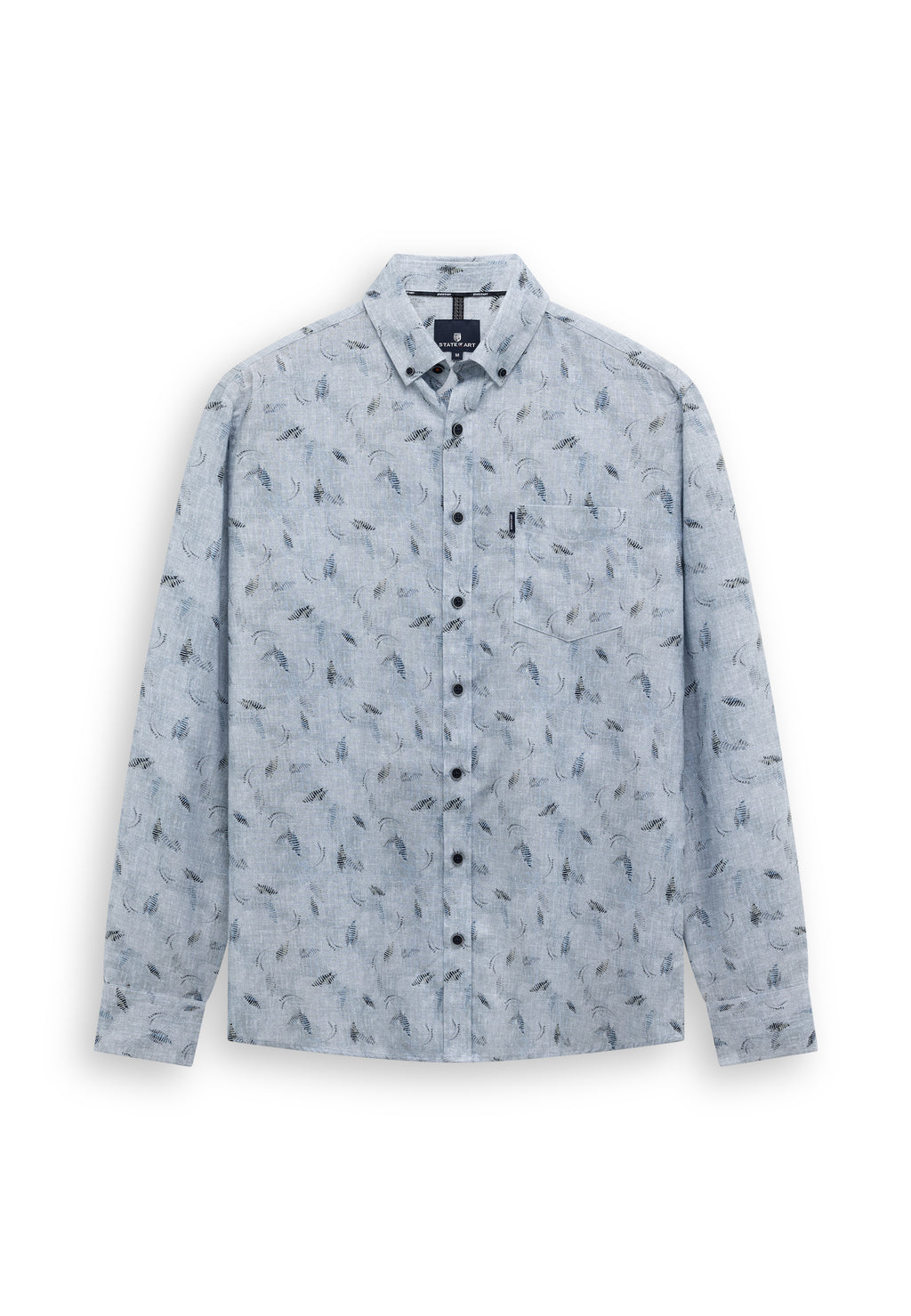 Chemise en twill à imprimé botanique