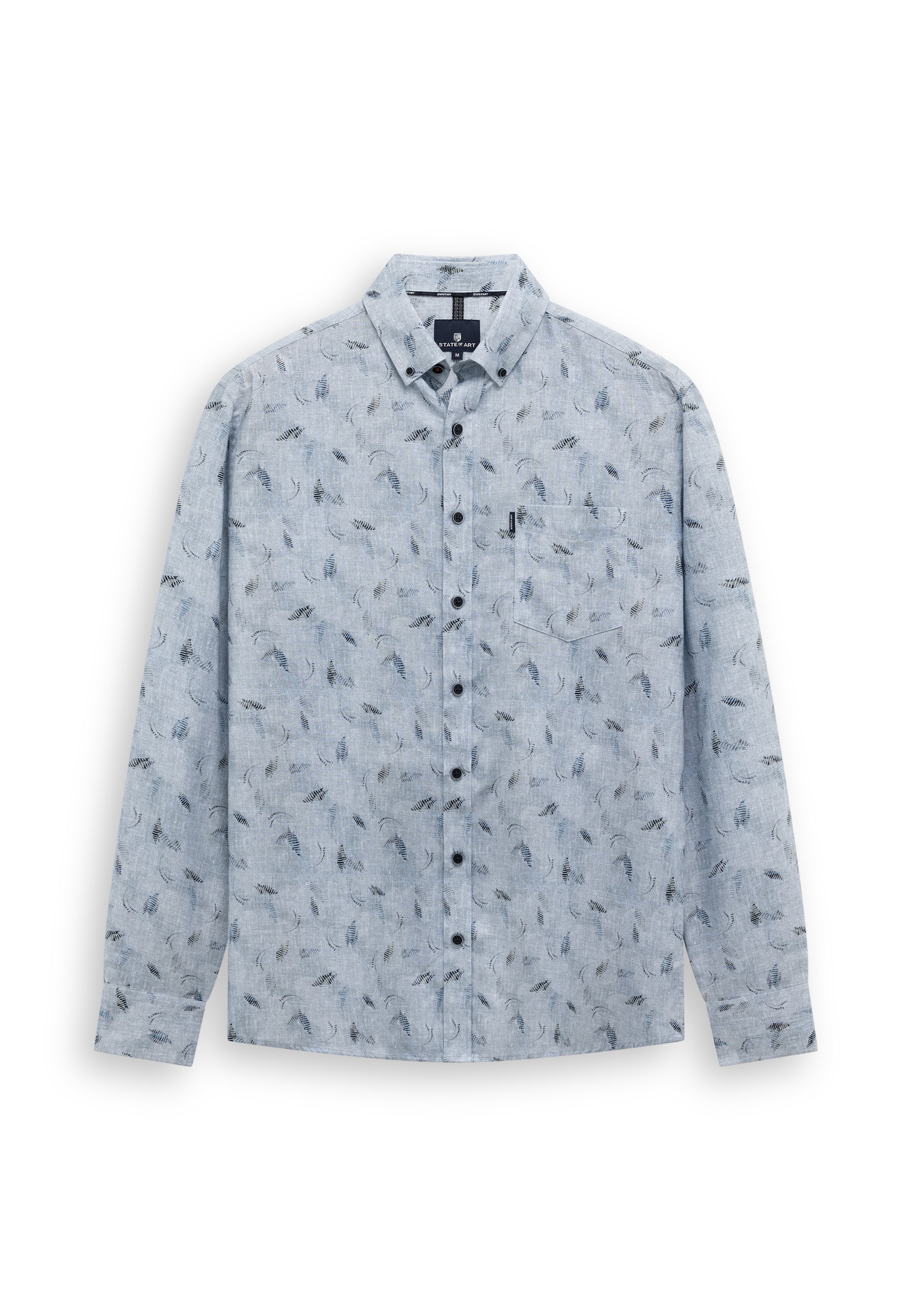 Chemise en twill à imprimé botanique