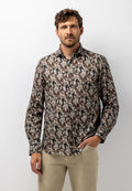 Chemise à imprimé botanique