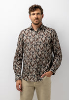 Chemise à imprimé botanique