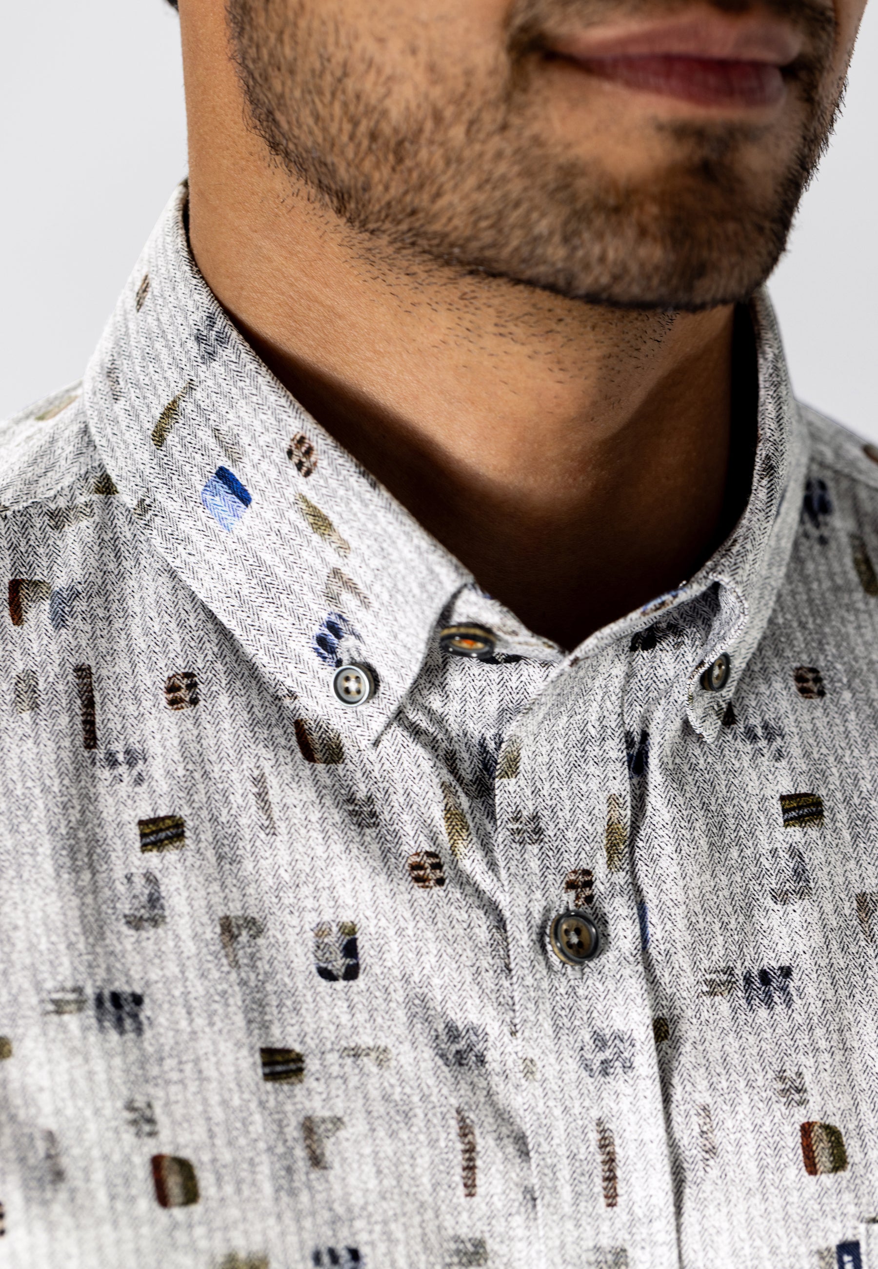 Chemise à motif texturé