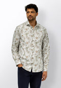 Chemise à imprimé botanique