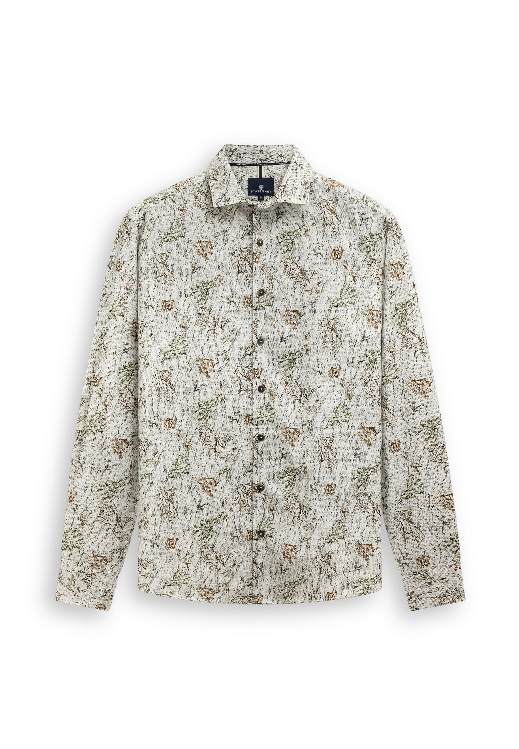 Chemise à imprimé botanique