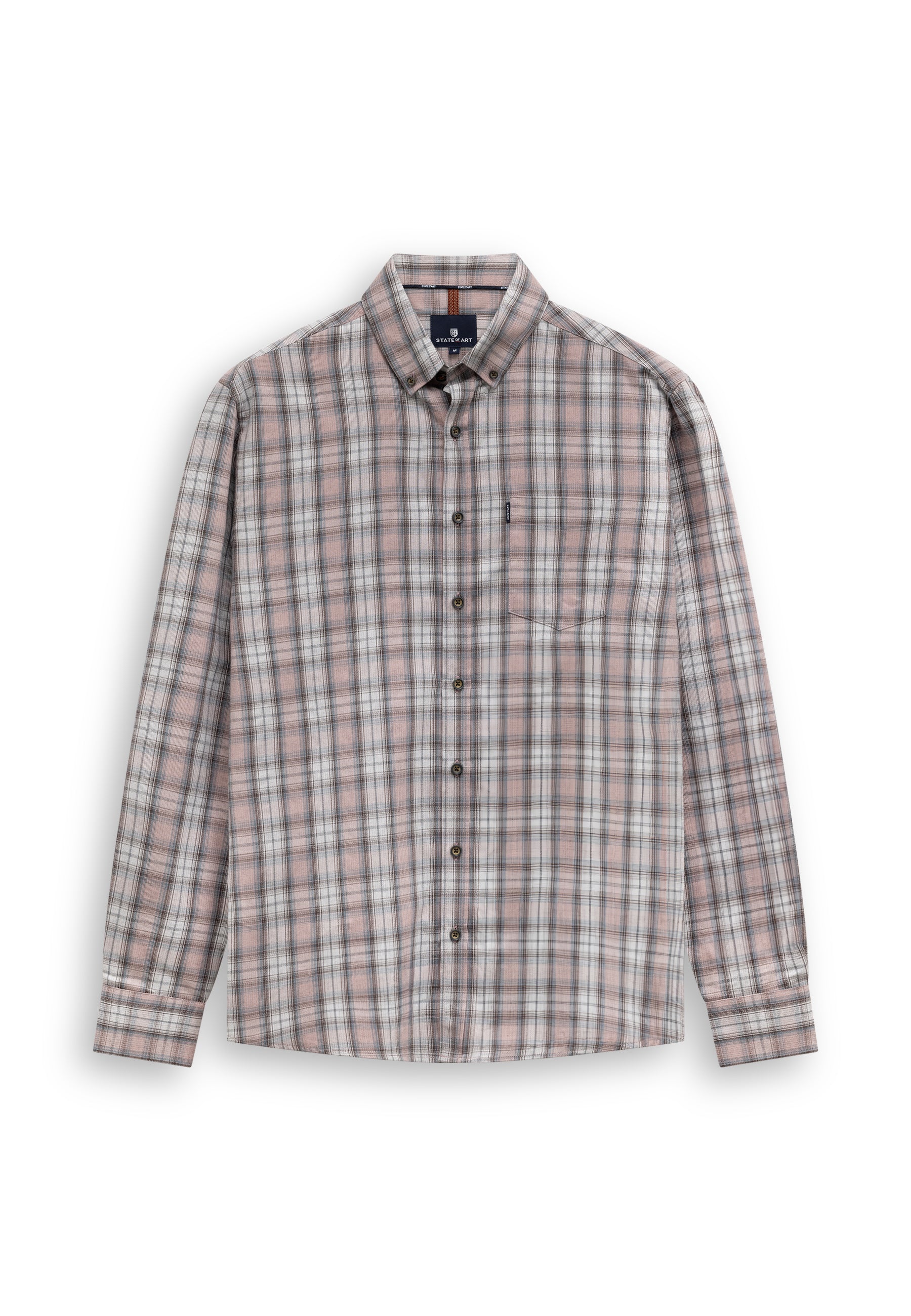 Chemise à carreaux chinés
