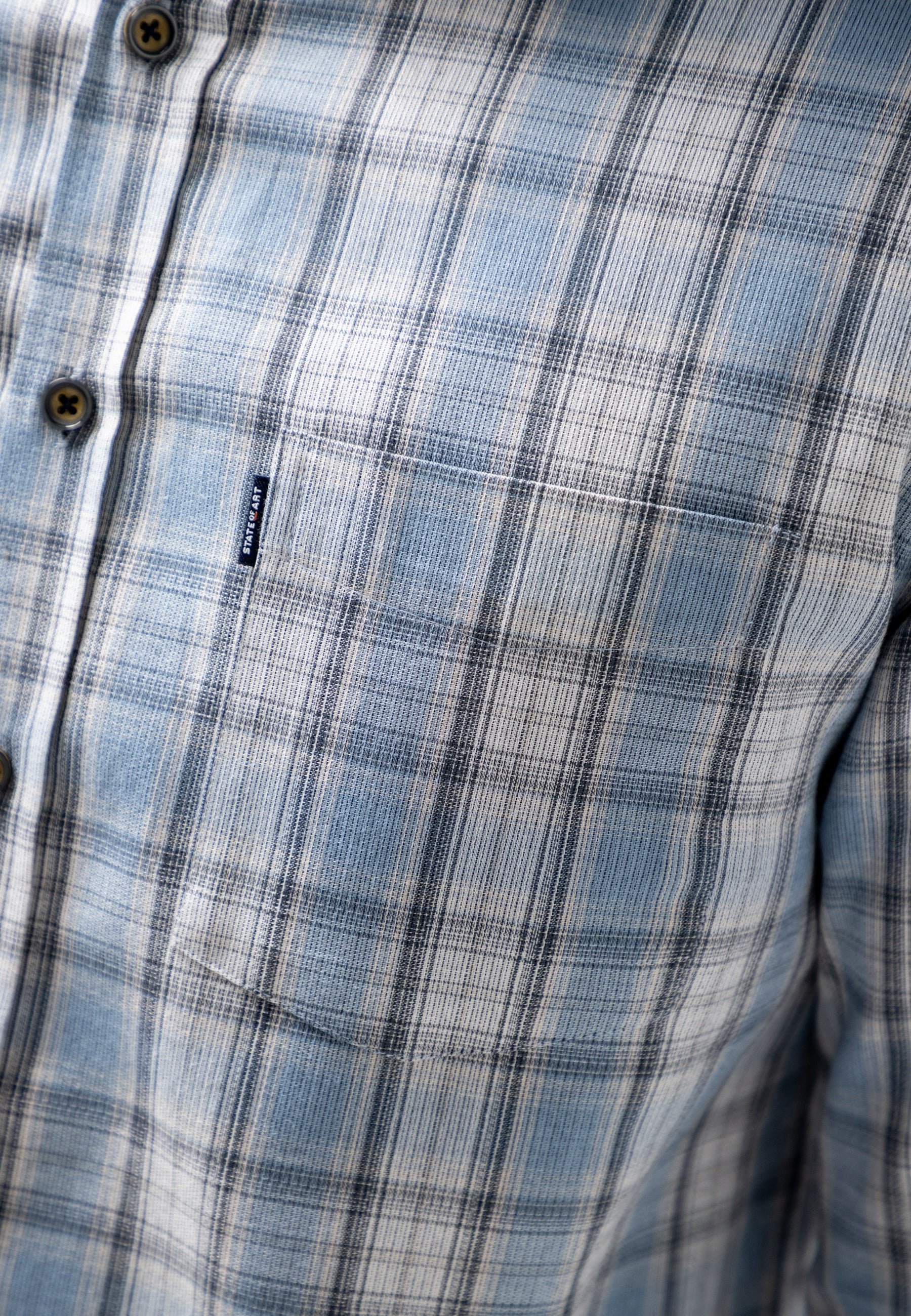 Chemise à carreaux chinés