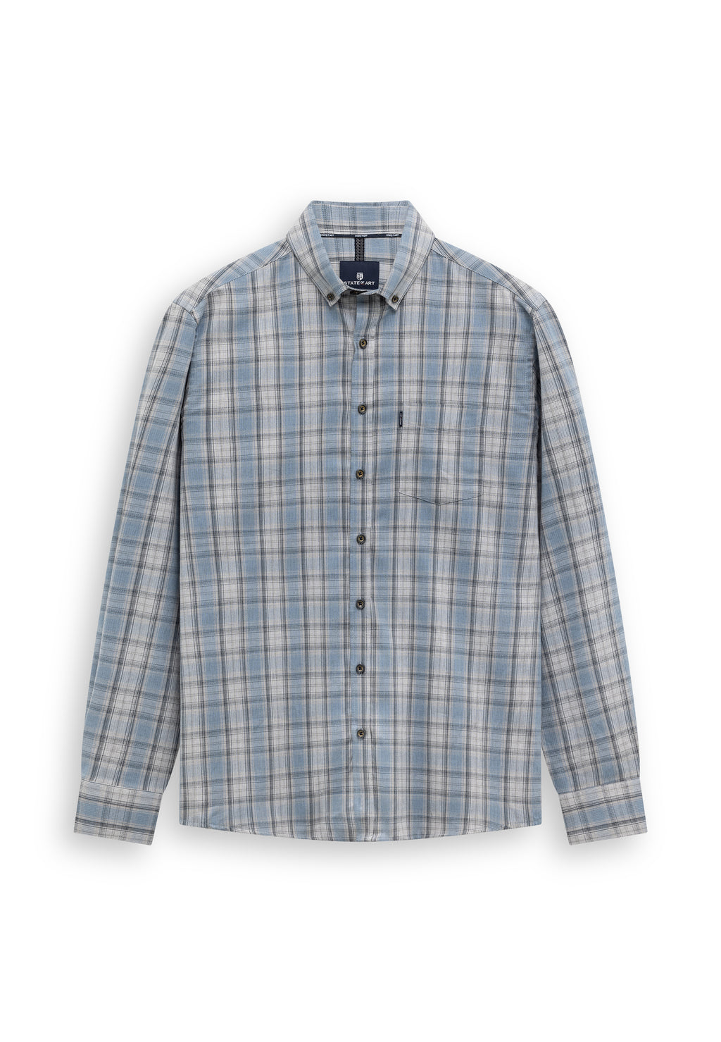 Chemise à carreaux chinés