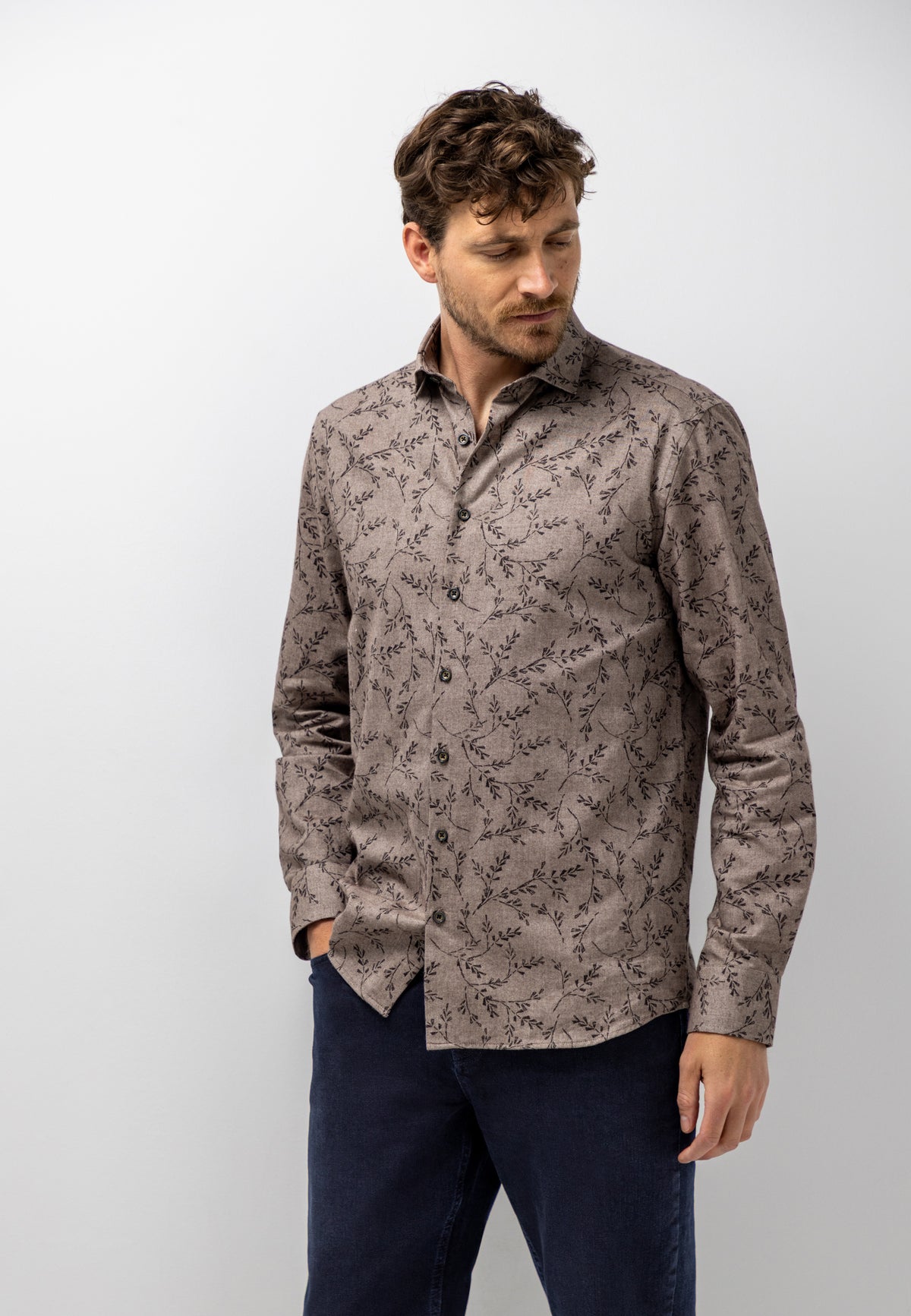 Chemise en sergé brossé
