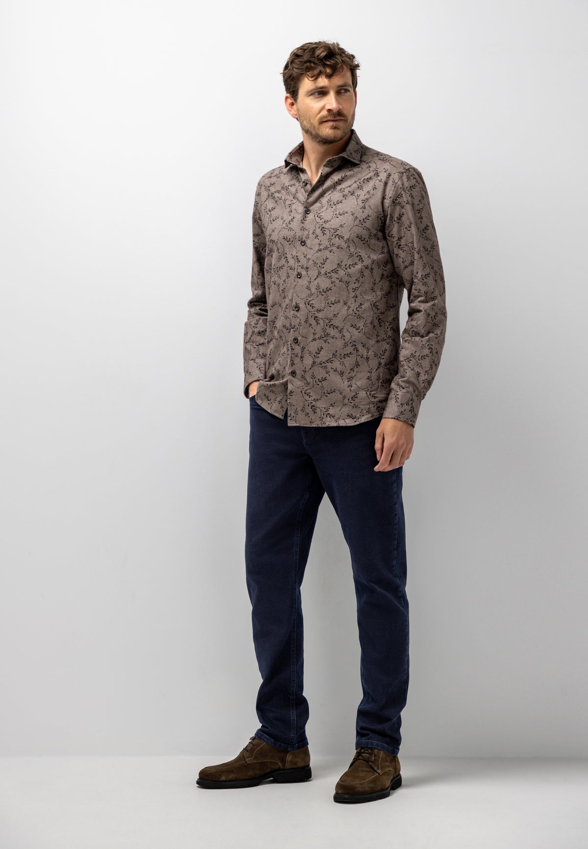 Chemise en sergé brossé