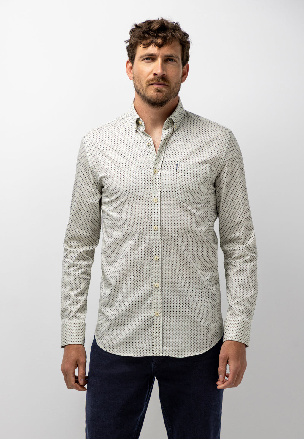 Chemise avec imprimé graphique intégral