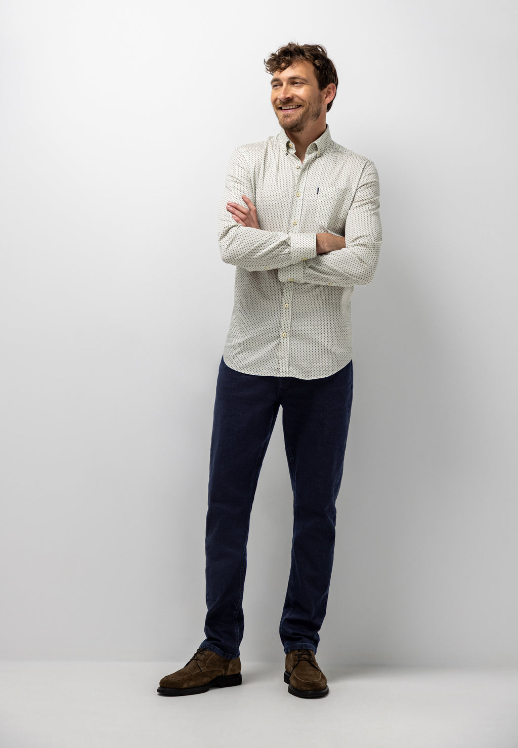 Chemise avec imprimé graphique intégral