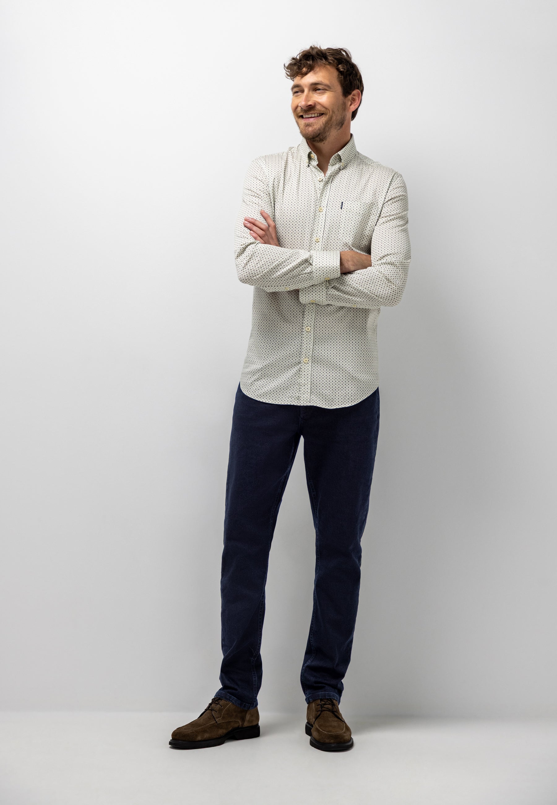 Chemise avec imprimé graphique intégral