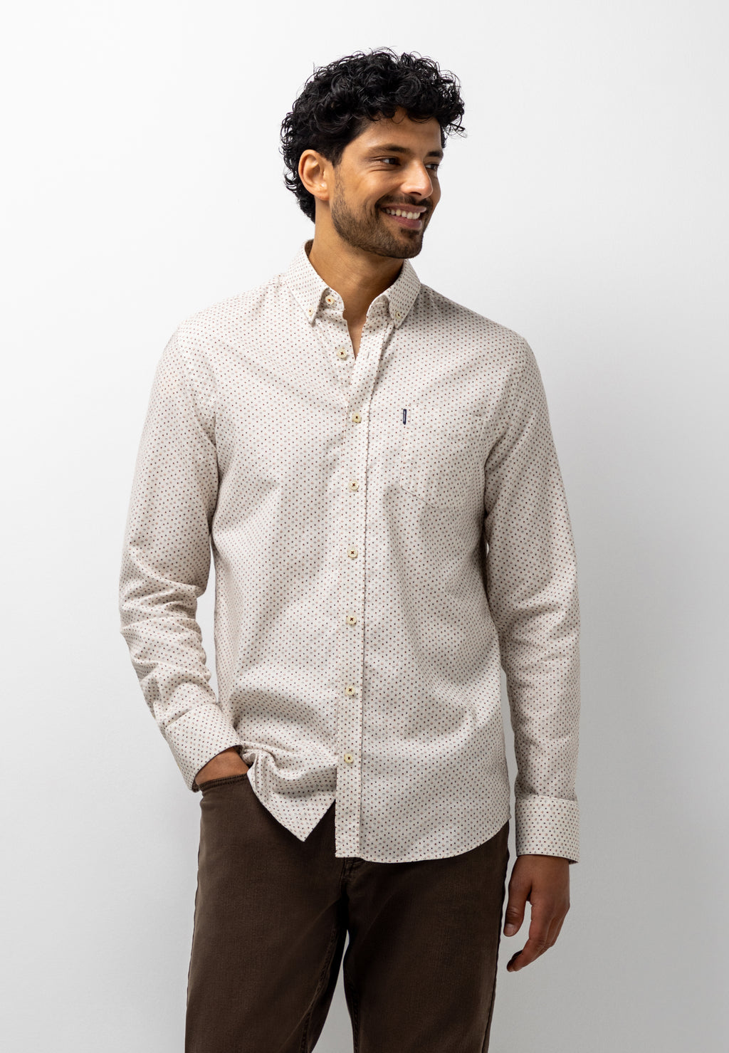Chemise avec imprimé graphique intégral