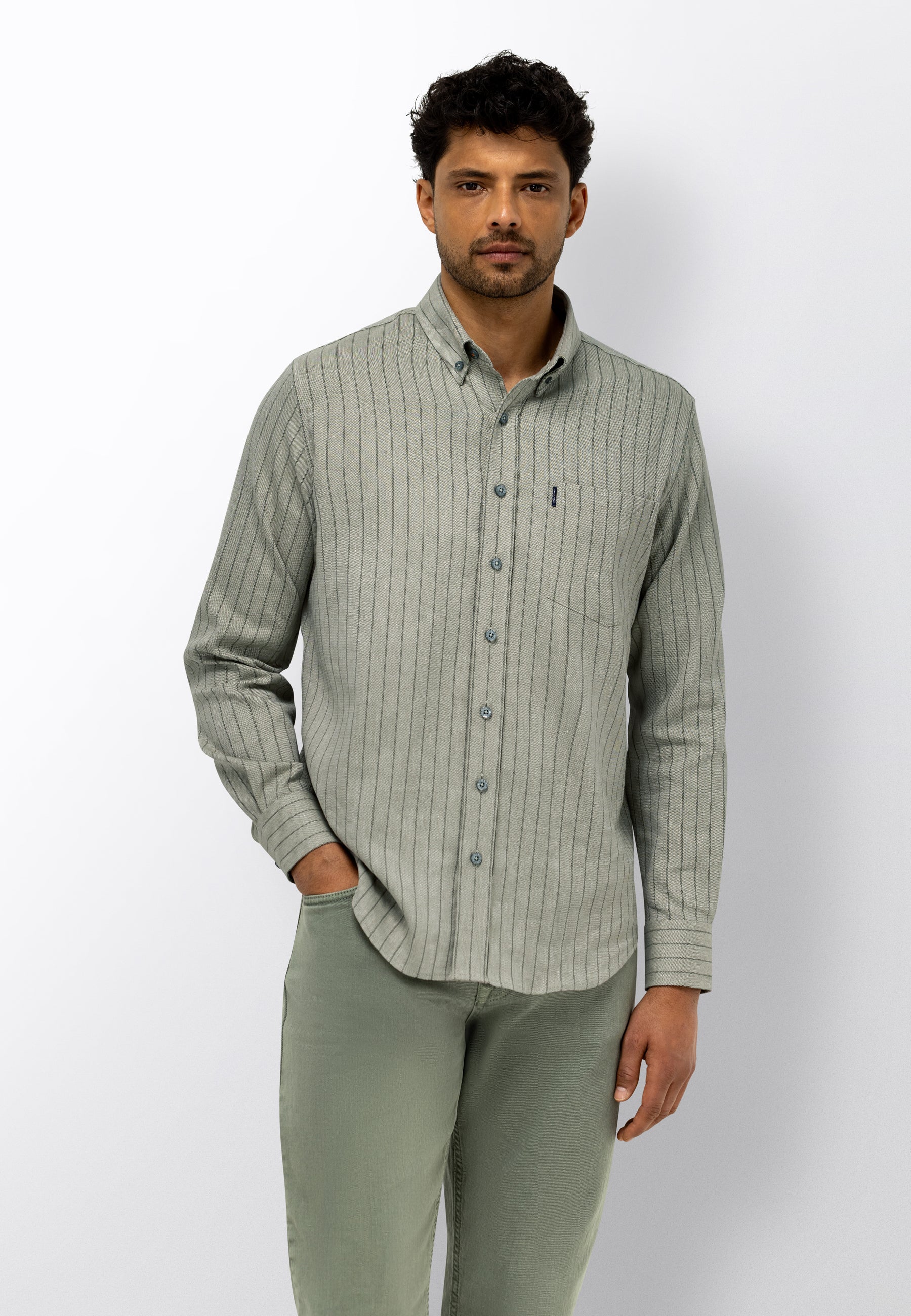 Chemise avec motif à rayures