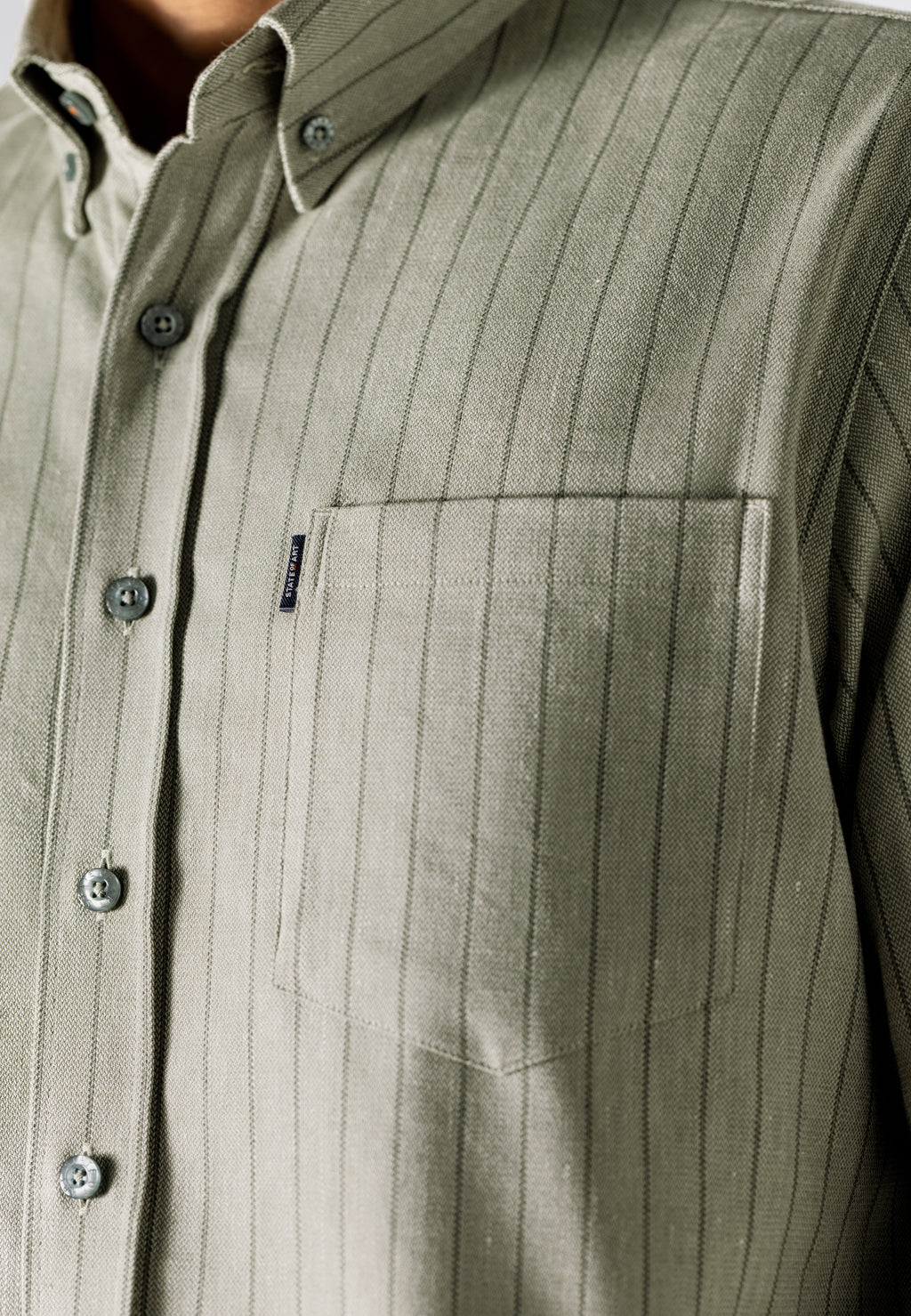 Chemise avec motif à rayures