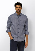 Chemise avec motif à rayures