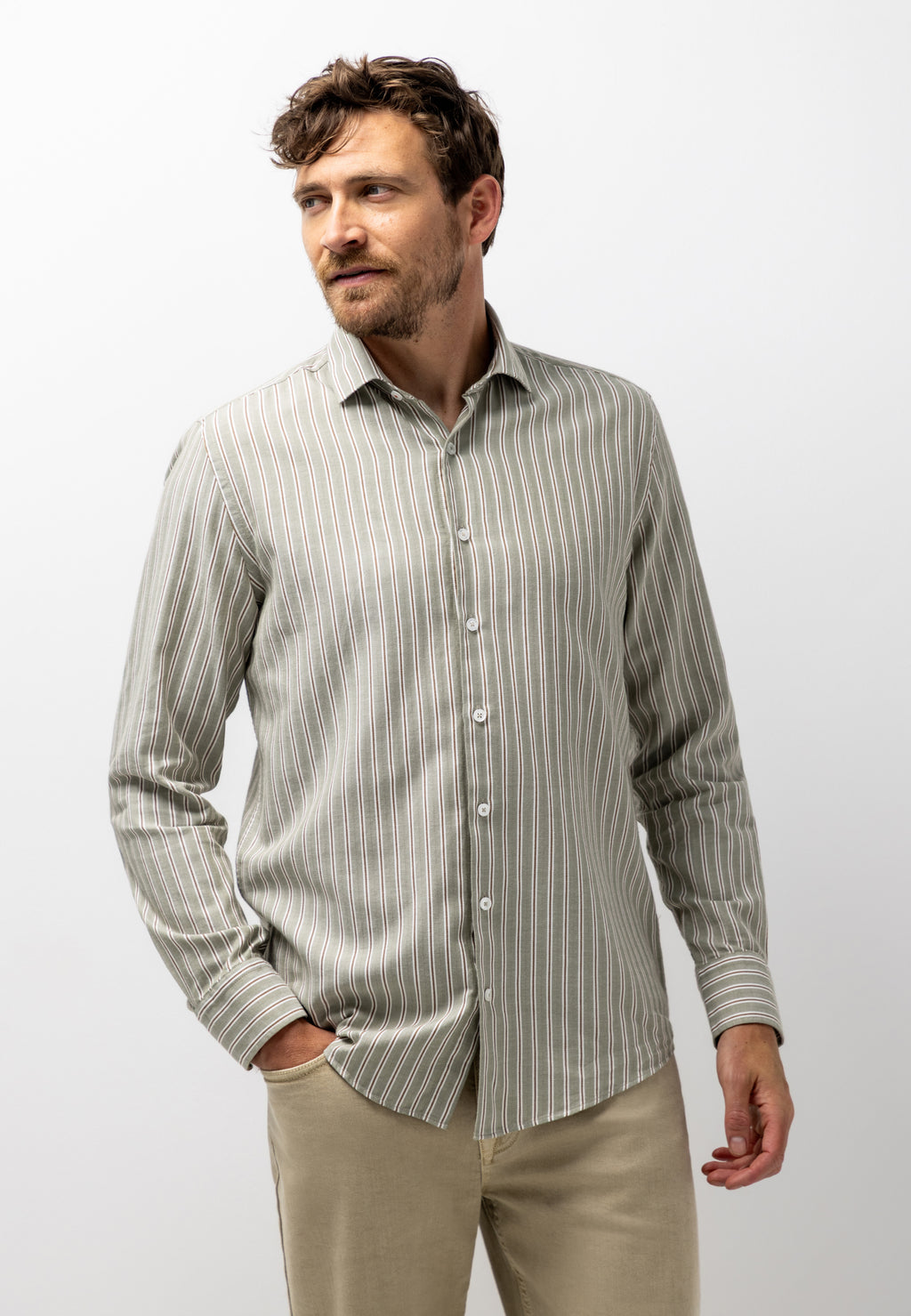 Chemise à motif rayé