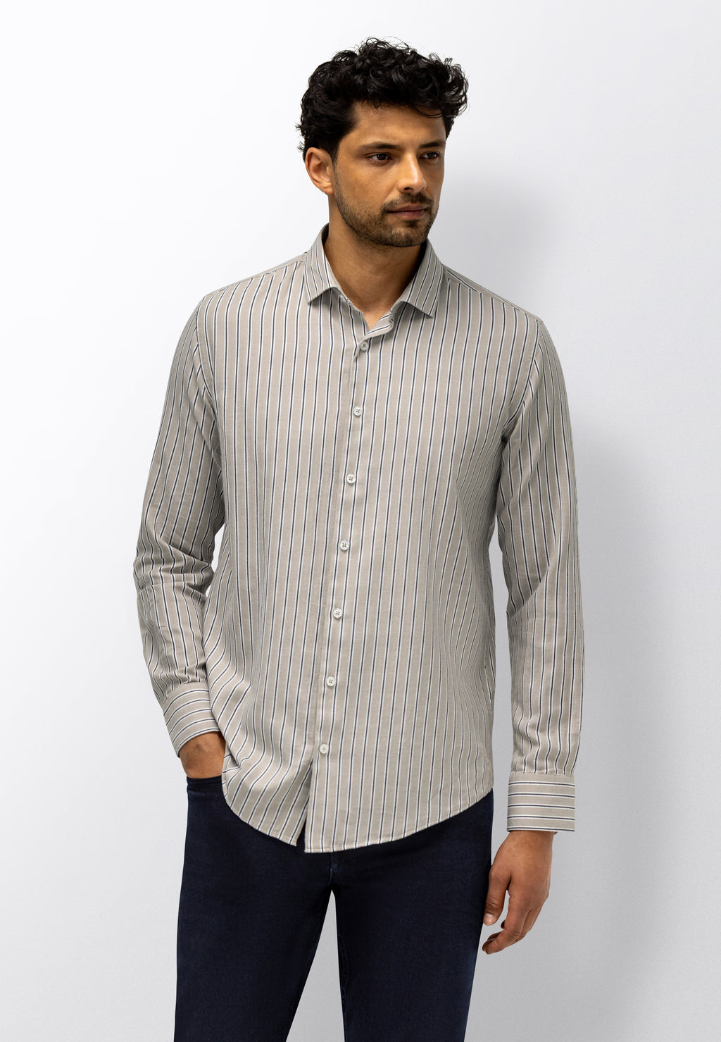 Chemise à motif rayé