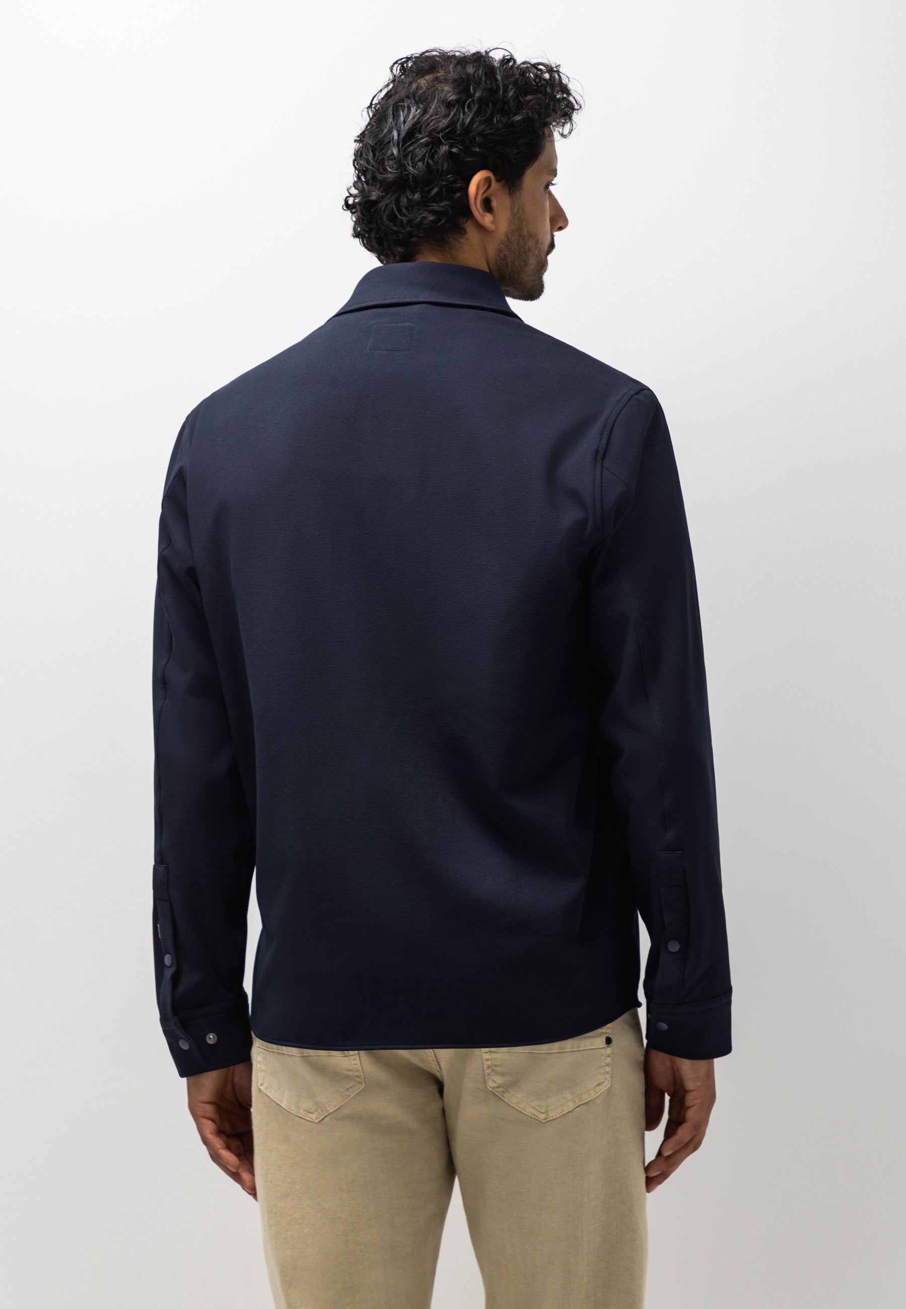 Overshirt met drukknoopsluiting