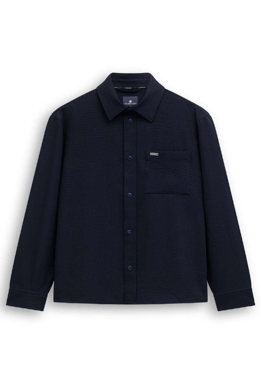 Overshirt met drukknoopsluiting
