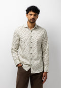 Chemise à imprimé intégral satiné