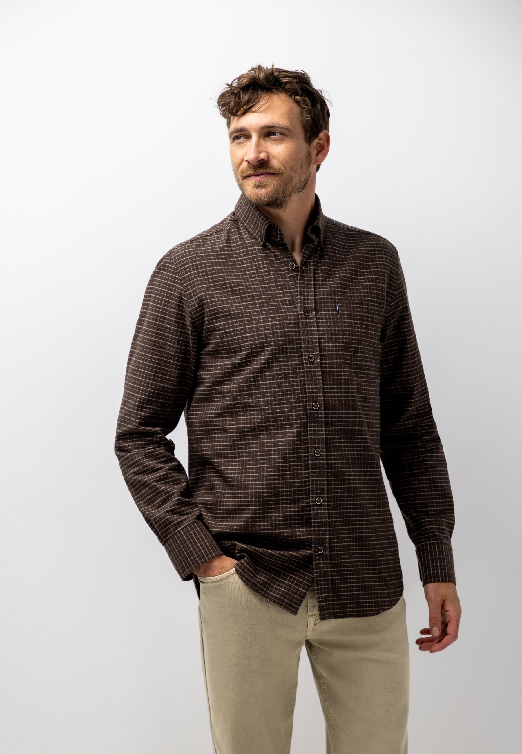 Chemise en flanelle à carreaux