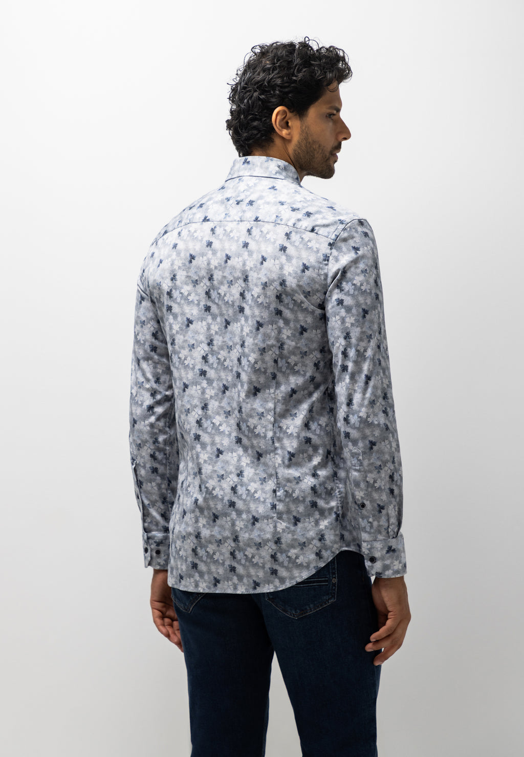Chemise en flanelle à imprimé botanique
