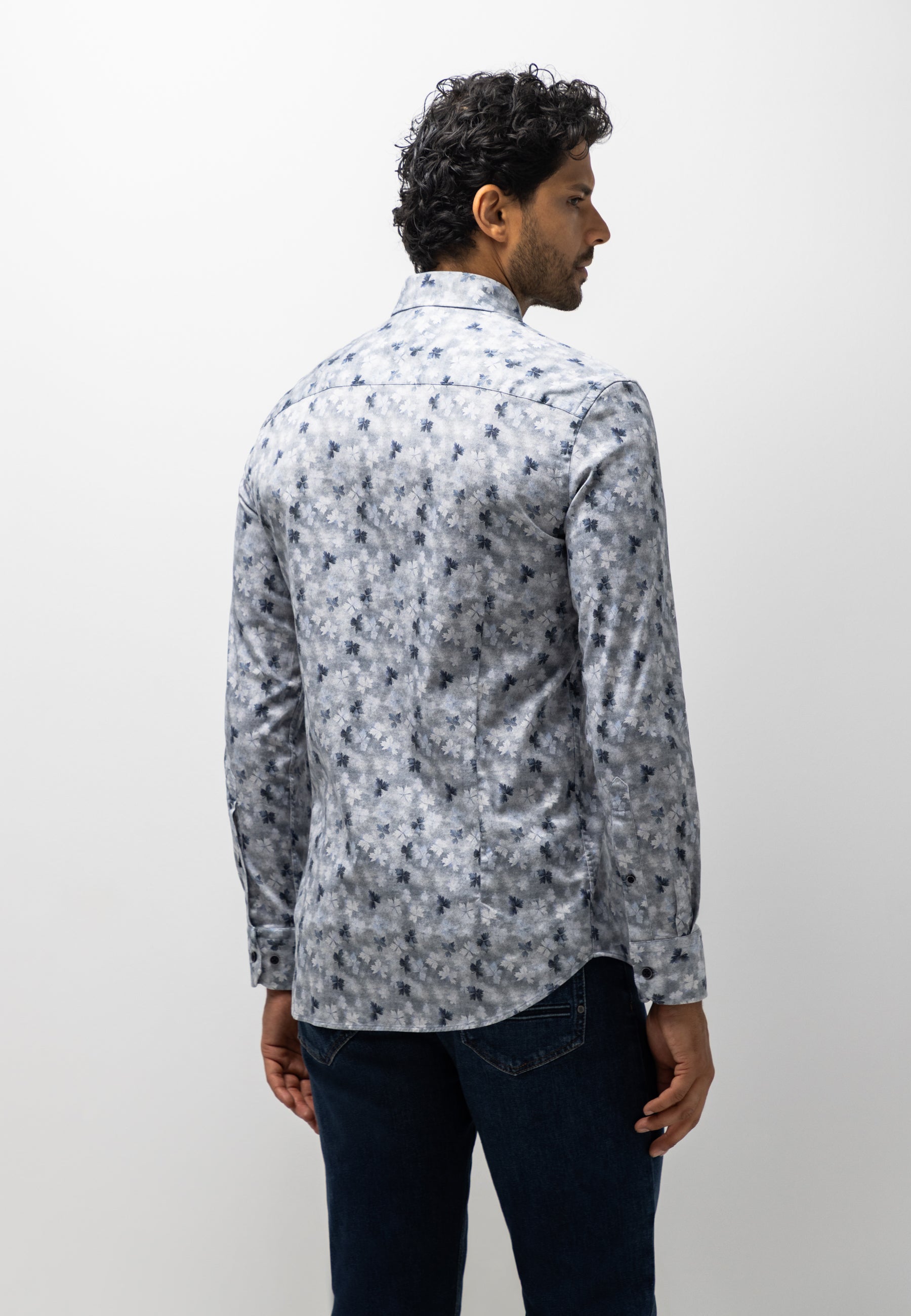 Chemise en flanelle à imprimé botanique