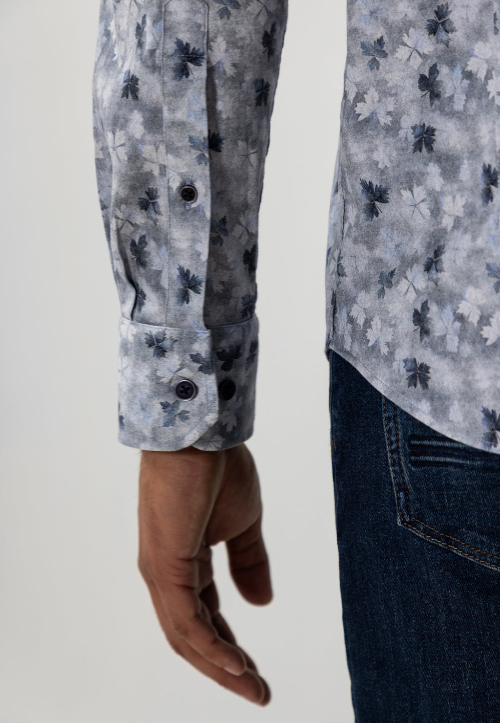 Chemise en flanelle à imprimé botanique